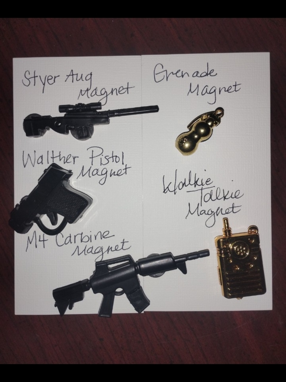 Handmade Magnetic Weapons & Tactical Set